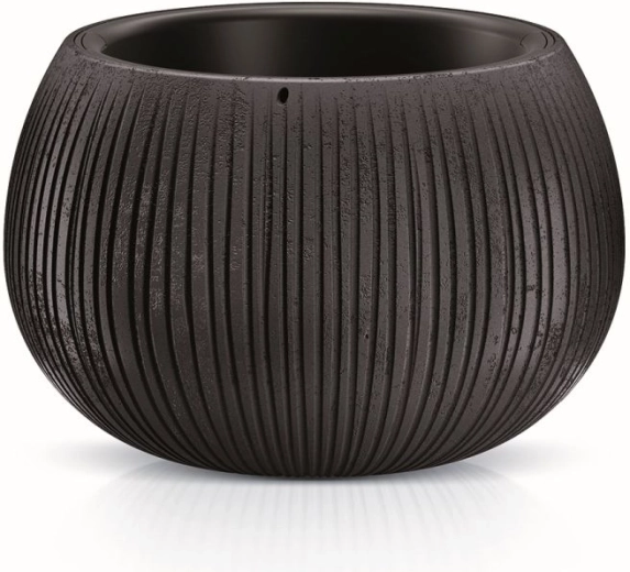 Γλάστρα Beton Bowl με εσωτερικό ένθετο 37 cm – μαύρο