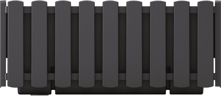 Πλαστική ζαρντινιέρα Boardee Fencycase 38 cm ανθρακί