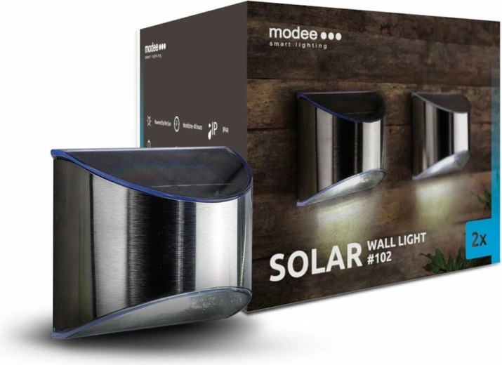 Modee smart lighting ηλιακές επιτοίχιες λάμπες 2 τεμ.
