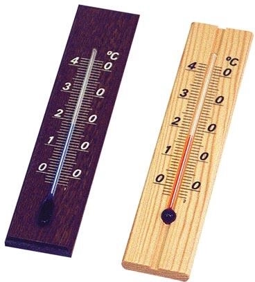 Θερμόμετρο δωματίου ξύλινο 20 cm για τοίχο