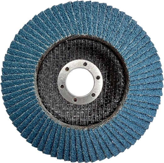 Πτερύγιος δίσκος λείανσης 125 × 22,2 mm, κόκκωση 80, ζιρκονίου