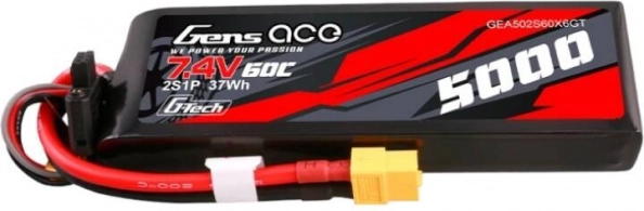 Gens Ace G-Tech 5000 mAh 7,4 V 60C LiPo 2S με σύνδεσμο XT60