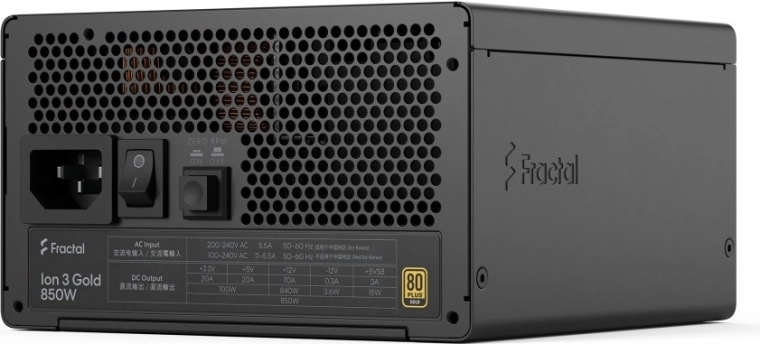 FDE Ion 3 Gold 850W 80 Plus Gold πλήρως αρθρωτό τροφοδοτικό