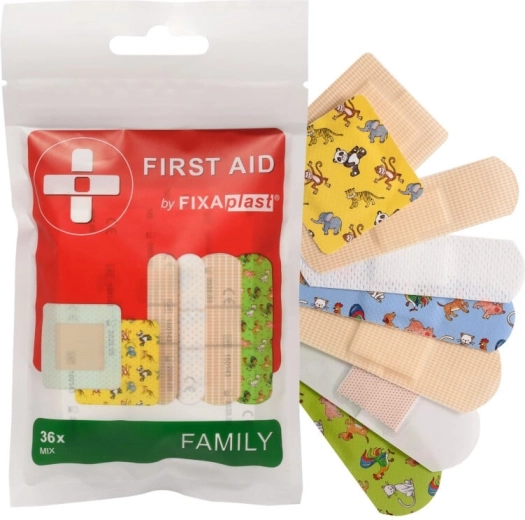 Fixaplast First Aid Family Mix επιθέματα (36 τεμ.)