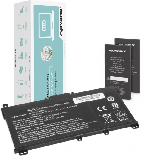 Μπαταρία Movano HW03XL για φορητούς υπολογιστές HP 15-eg / 15-eh / 17-cn / 17-cp (4150 mAh, 47 Wh)
