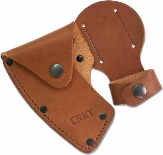 Καφέ δερμάτινη θήκη για τσεκούρι CRKT Freyr