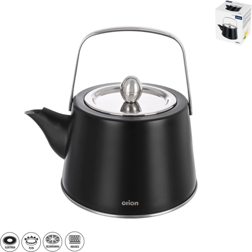 Ανοξείδωτος βραστήρας BLACK 0,96 l
