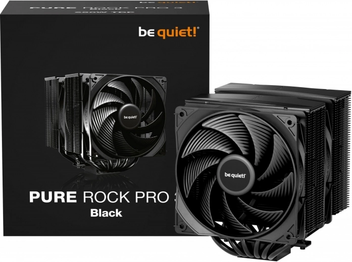 Be quiet! Pure Rock 3 Pro Black – αθόρυβη διπλού πύργου ψύξη CPU 120 mm