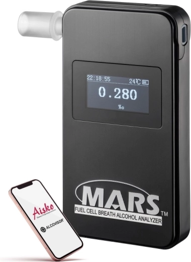 Alcovisor Mars BT bluetooth ηλεκτροχημικό αλκοολόμετρο μαύρο - 1 τεμ.