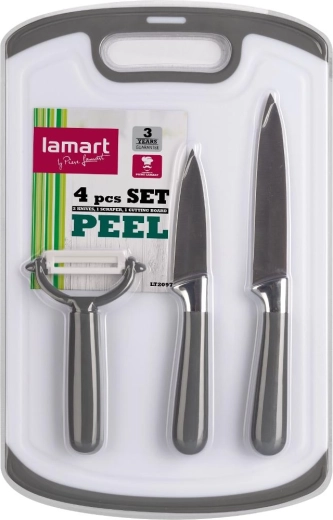 Lamart Peel σετ κουζίνας με μαχαίρια, αποφλοιωτή και επιφάνεια κοπής