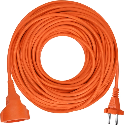 Solight καλώδιο προέκτασης με σύζευξη 15 m, 2×1,5 mm², πορτοκαλί - 1 τεμάχιο