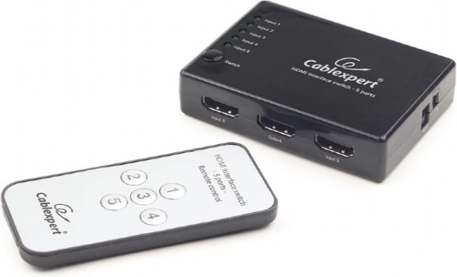 Διακόπτης HDMI με τηλεχειρισμό, 5 είσοδοι σε 1 έξοδο