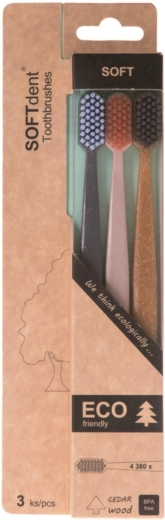 SOFTdent Soft Dent ECO οδοντόβουρτσα soft 3 τεμ.