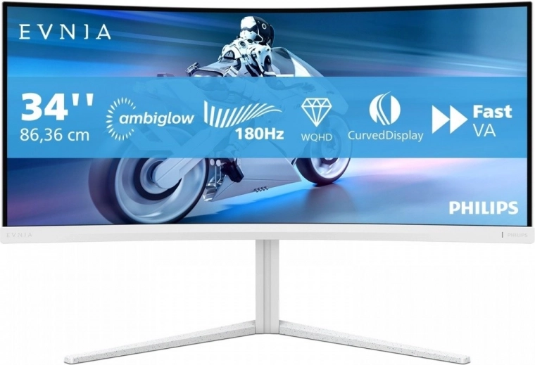 Κυρτή οθόνη gaming 34" VA 180 Hz με Ambiglow