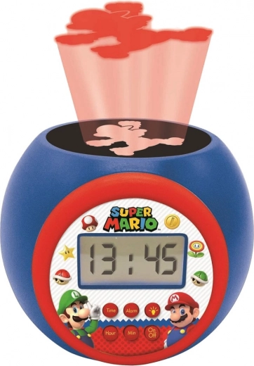 Ξυπνητήρι με προβολέα SUPER MARIO και νυχτερινό φως