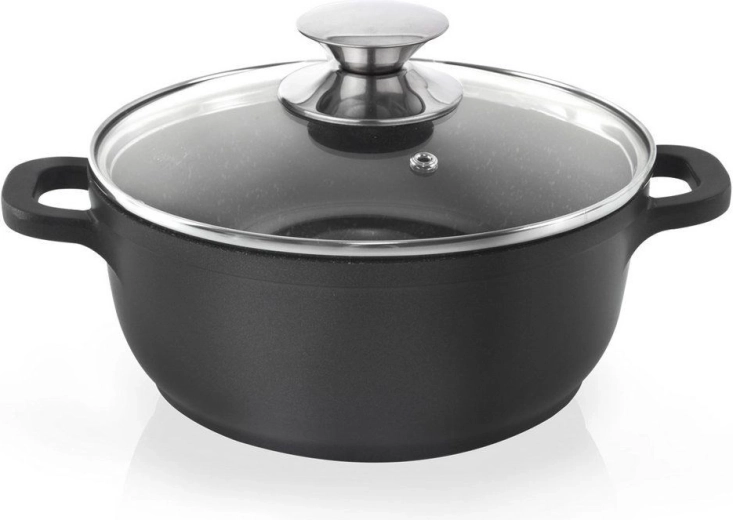 Γρανιτένια κατσαρόλα με γυάλινο καπάκι GRANDE 20 cm, 2,3 l