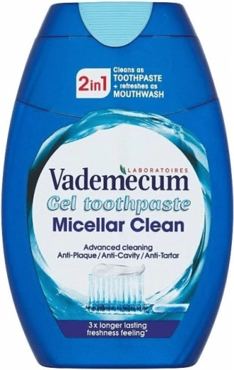 Vademecum 2v1 Micellar Clean τζελ οδοντόκρεμα 75 ml
