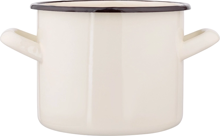 Εμαγιέ κατσαρόλα Silesia 1,5 l κρεμ 14 cm