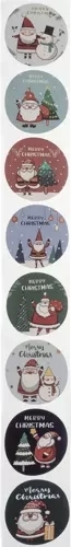 8 χριστουγεννιάτικα μοτίβα με την επιγραφή «Merry Christmas»