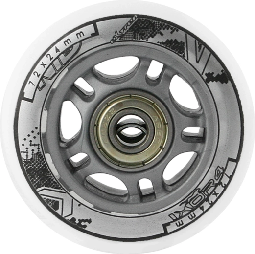 Σετ λευκών PU ροδών 72 × 24 mm με ρουλεμάν ABEC 7 NILS EXTREME