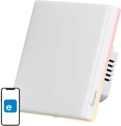 Έξυπνος επιτοίχιος διακόπτης αφής Wi‑Fi SONOFF, 1 κανάλι