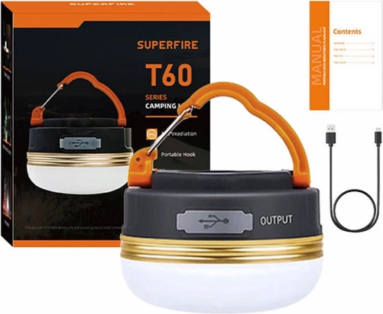 Λάμπα κάμπινγκ SuperFire T60