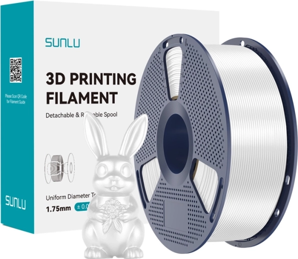 Sunlu PLA+ Silk νήμα PLA+ μεταξένιο λευκό