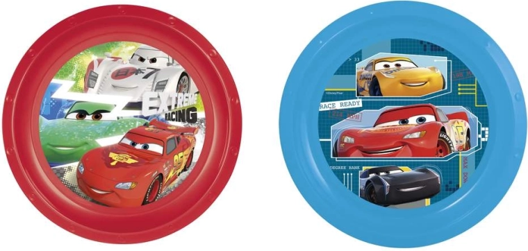 Πλαστικό πιάτο PP με μοτίβο CARS 22 cm