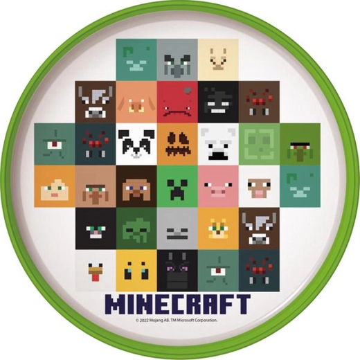 Πλαστικό αντιολισθητικό πιάτο MINECRAFT 22 cm