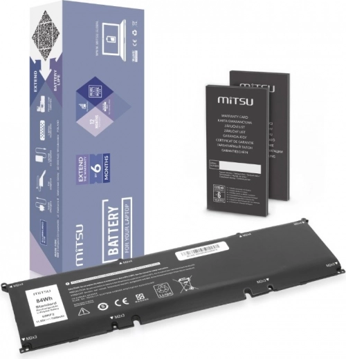 Μπαταρία MITSU για φορητούς υπολογιστές Dell Alienware M17/M15 R3/R4, Precision 5550 και XPS 9500/9510 (6000 mAh, 69 Wh, 11,55 V)