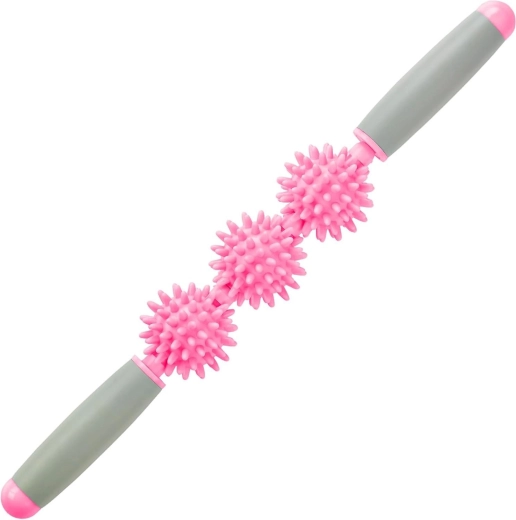 Merco μασάζ αποκατάστασης ράβδος roller stick triple 40 cm ροζ - 1 τεμάχιο