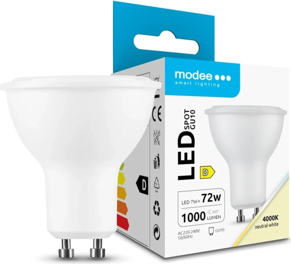 LED σποτ λάμπα 7 W GU10 ουδέτερο λευκό 1000 lm