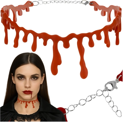 Ruhhy αιματηρό κολιέ choker για Halloween - 1 τεμάχιο
