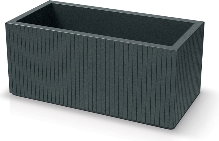 Γλάστρα Prosperplast Coro case 80 cm, γραφίτης