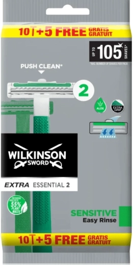 Wilkinson Extra Essential 2 Sensitive ξυραφάκι μιας χρήσης 15 τεμ.