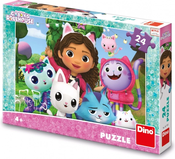 Παζλ Gabby's Dollhouse στον κήπο 24 κομμάτια