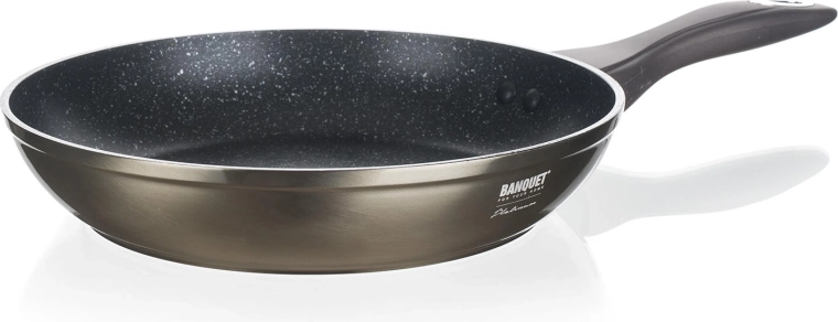Τηγάνι 24 cm με αντικολλητική επιφάνεια BANQUET Metallic Platinum