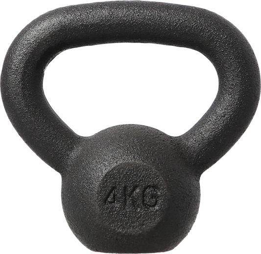Χυτοσιδηρό kettlebell HMS 4 kg, μαύρο