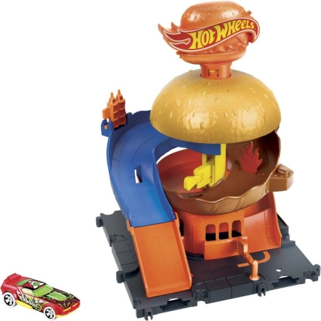 Hot Wheels City κέντρο πόλης σετ παιχνιδιού με αυτοκινητάκι