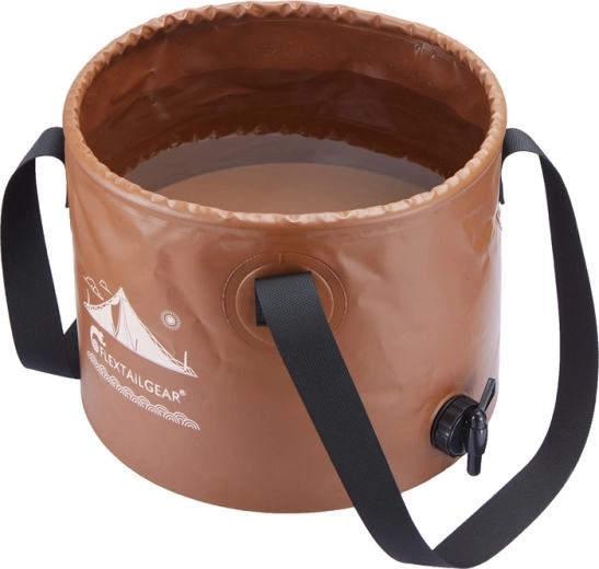Πτυσσόμενος κουβάς Flextail Flex Bucket 20 l καφέ