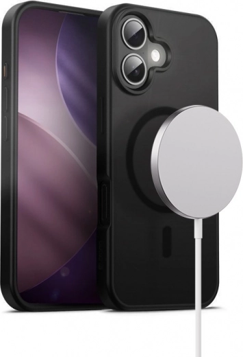 Υβριδική θήκη Frost Mag Cover για iPhone 17 με MagSafe – μαύρη