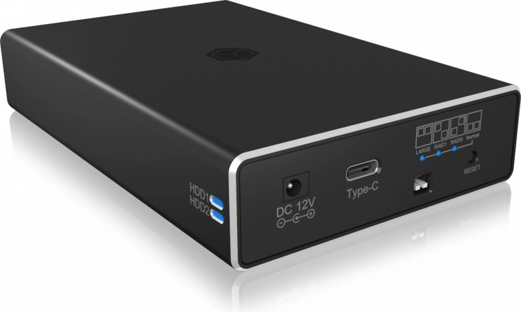 Εξωτερικό RAID box για 2× 2,5" SATA SSD/HDD με USB‑C 3.2 Gen 2