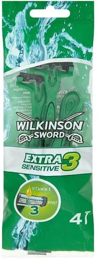 Wilkinson Extra 3 Sensitive ξυραφάκι μίας χρήσης (4 τεμ.)