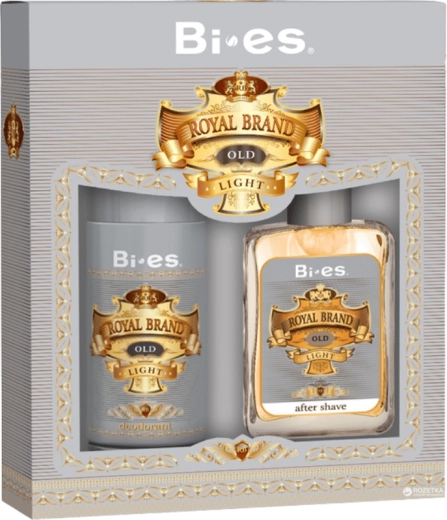 Ανδρικό σετ δώρου BI-ES Royal Brand Light – αποσμητικό 150 ml και λοσιόν μετά το ξύρισμα 100 ml