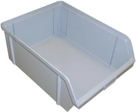 Κεκλιμένο κιβώτιο αποθήκευσης 150 × 100 × 70 mm, 3 kg, γκρι, πλαστικό