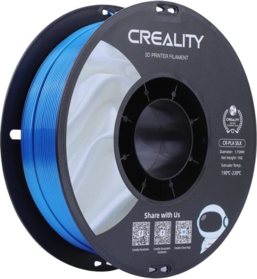 Νήμα Creality CR-PLA Silk filament 1,75 mm μπλε
