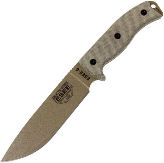 Καθολικό μαχαίρι ESEE-6 Dark Earth με θήκη