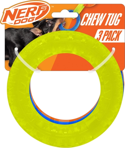 Nerf Dog σετ διάφανων δαχτυλιδιών για απόρτ με προεξοχές 12,5 cm (3 τεμ.)