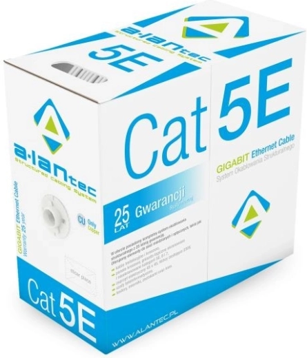 Καλώδιο δικτύου U/UTP cat 5e ALANTEC, PVC, 4 ζεύγη, 305 m (Eca)