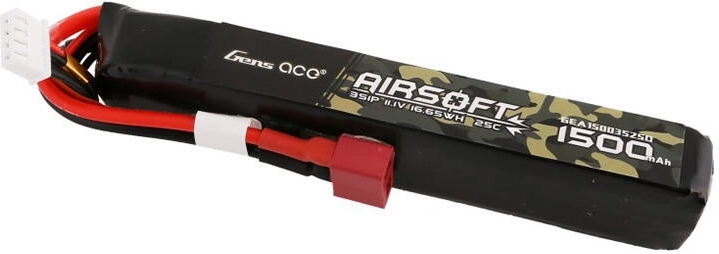 Μπαταρία airsoft Gens Ace 1500 mAh 11,1V LiPo με σύνδεσμο T